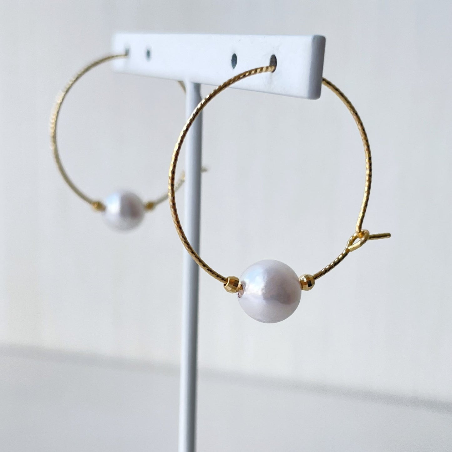アコヤパールピアス/ワイヤーフープ