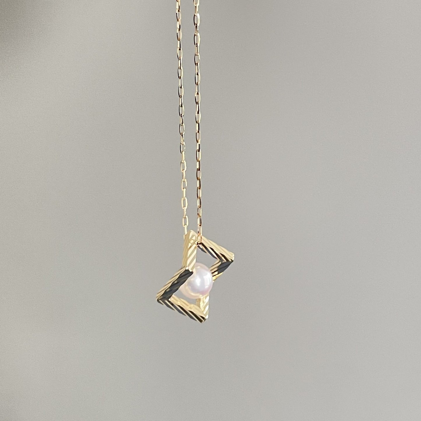 アコヤパールペンダント/スクエア