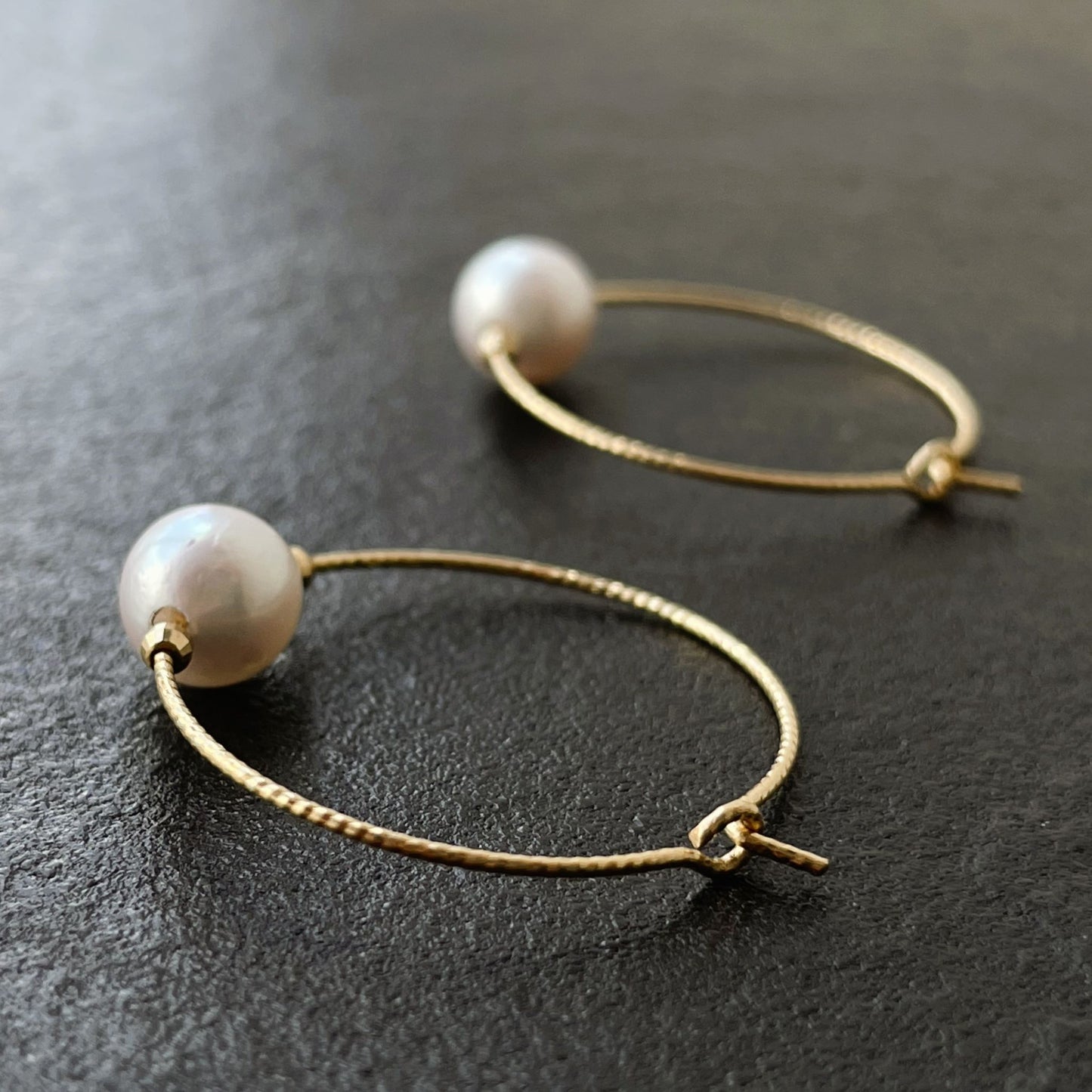 アコヤパールピアス/ワイヤーフープ