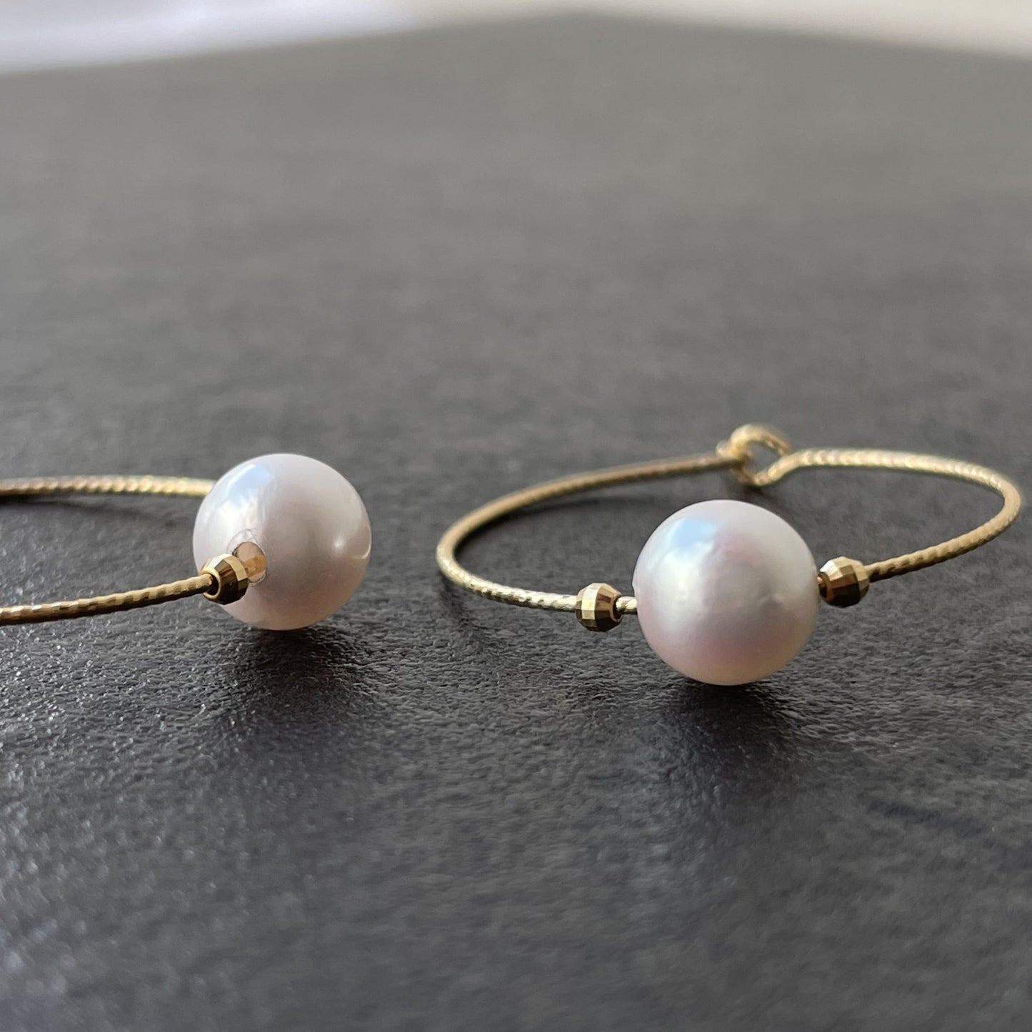 アコヤパールピアス/ワイヤーフープ