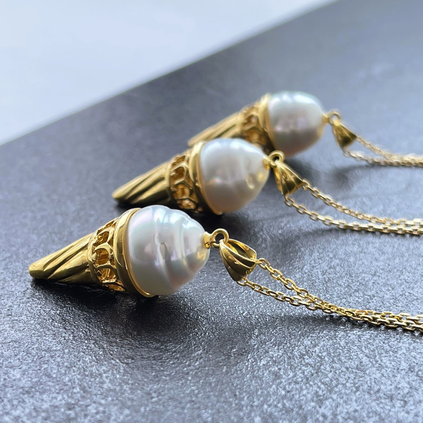 白蝶パールペンダント/ソフトクリーム