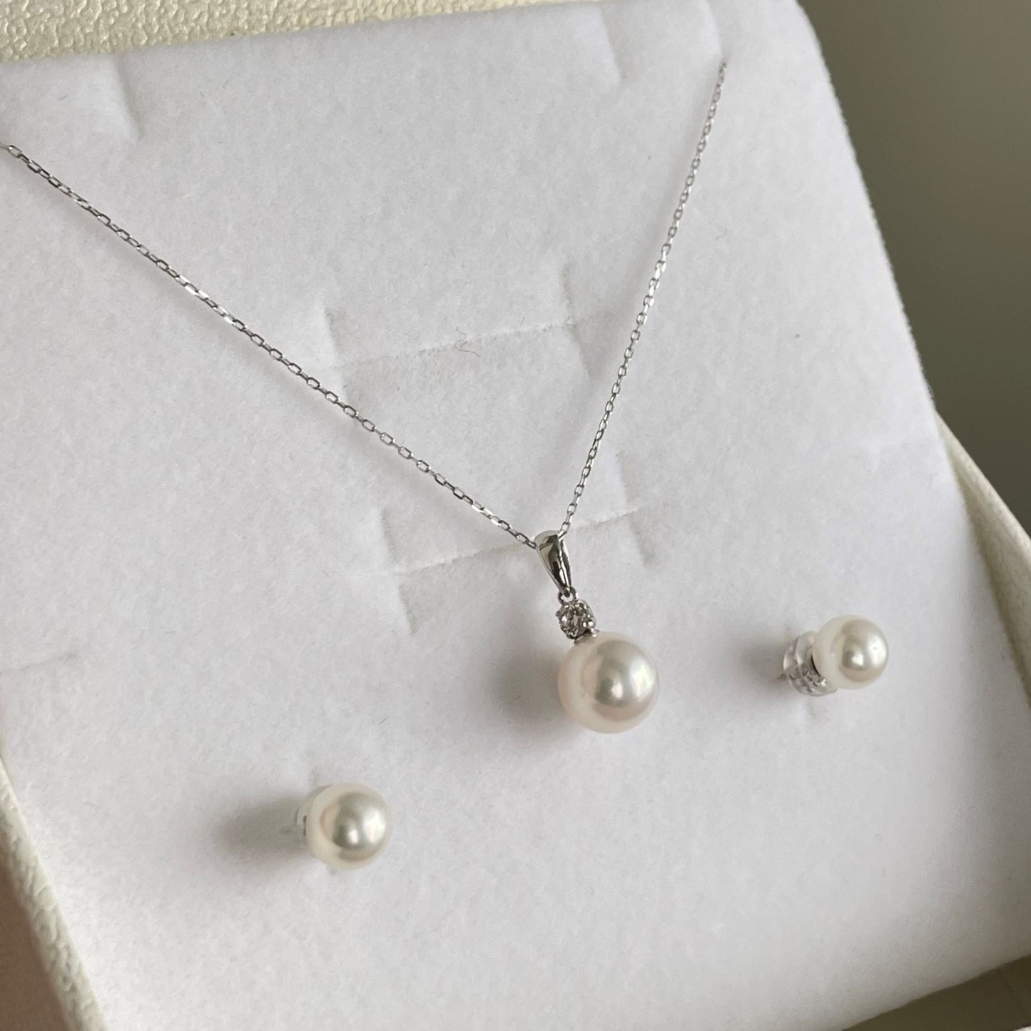 【クリスマスフェア】アコヤパールペンダント&ピアス01