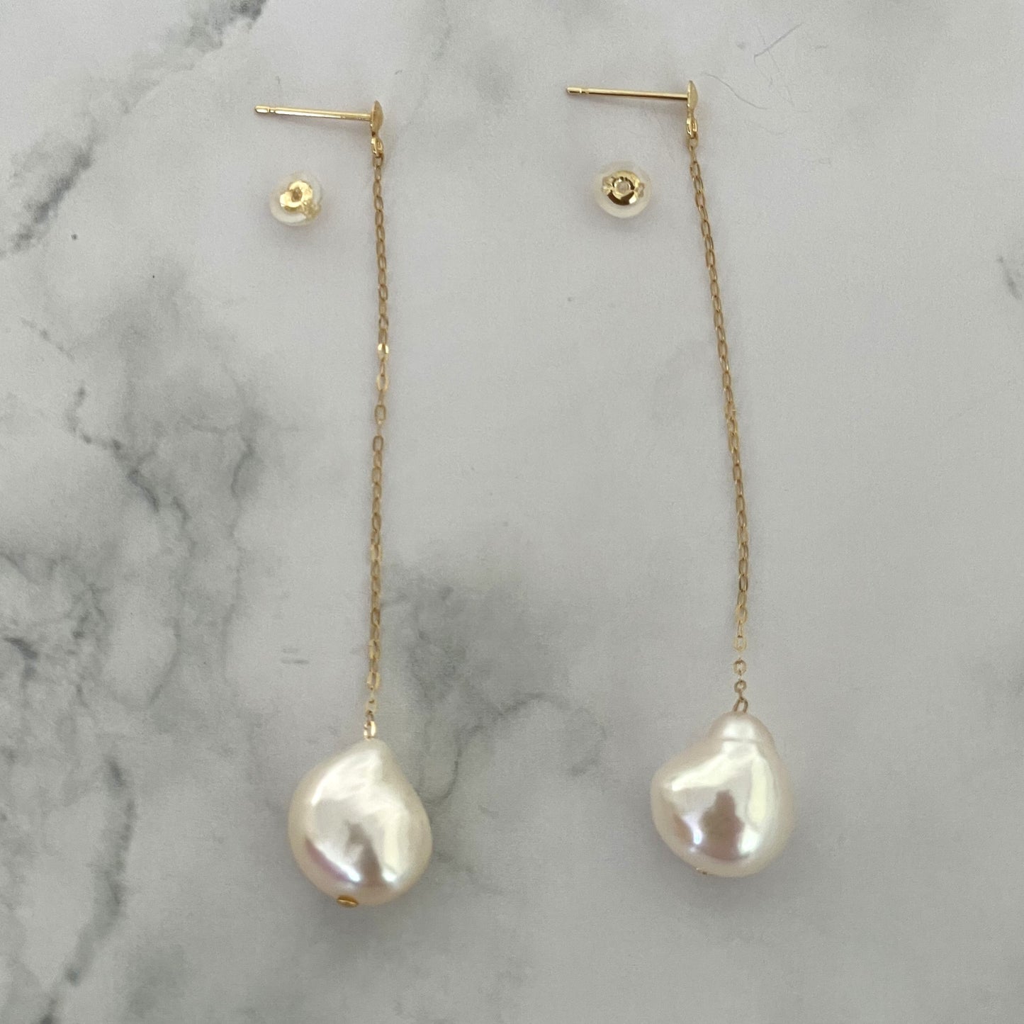 淡水パール ピアス 1pc