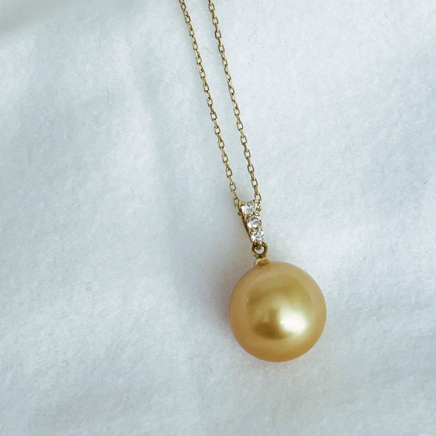 南洋ゴールドパール ペンダント/12.0㎜ラウンド