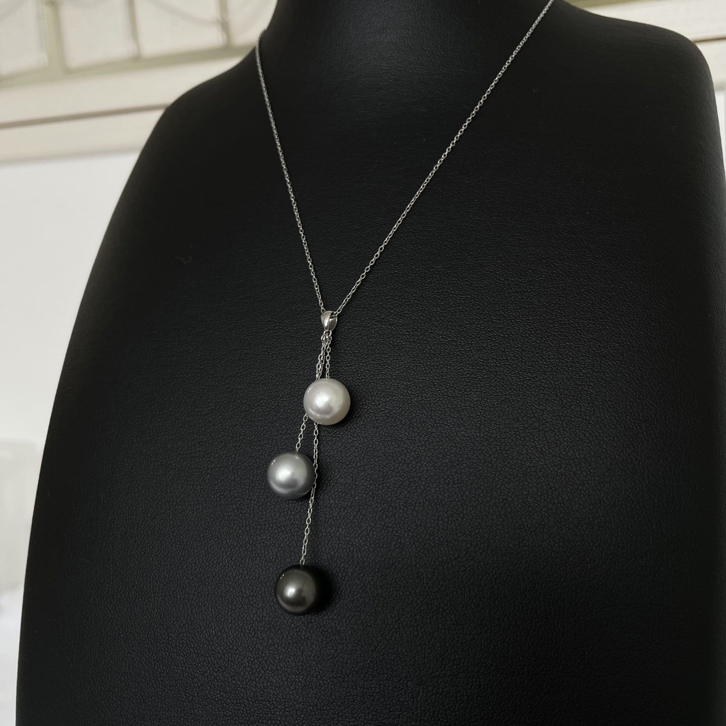 黒蝶パール ペンダント3pcs
