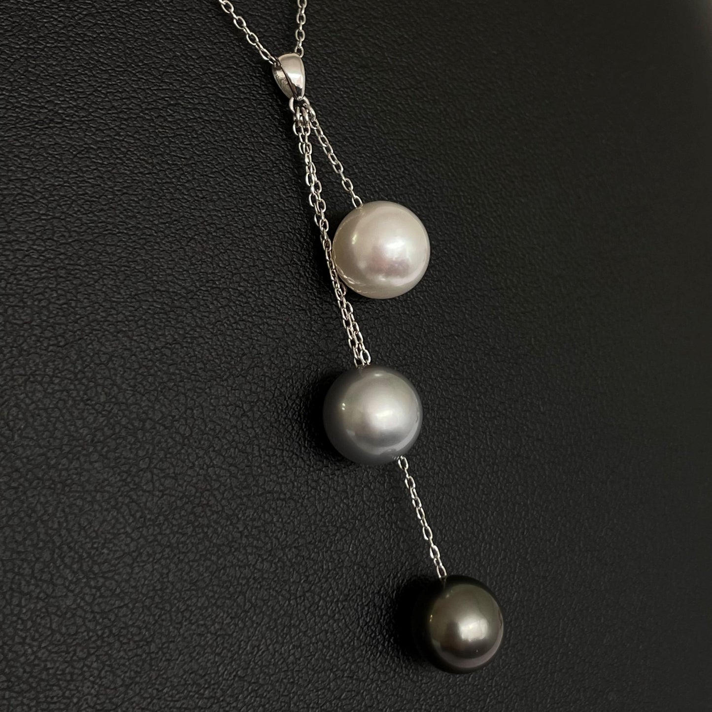 黒蝶パール ペンダント3pcs