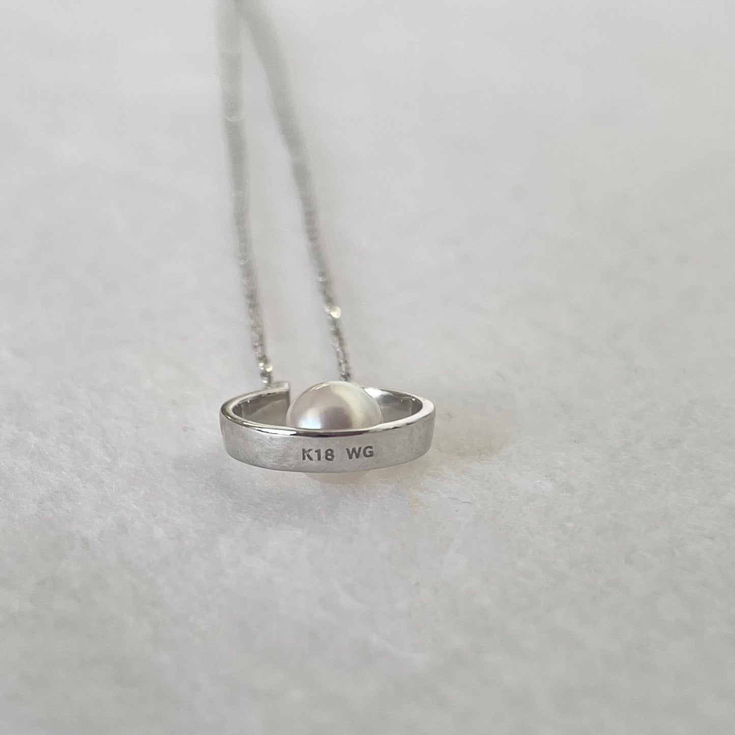 アコヤパールネックレス馬蹄型K18YG/K18WG