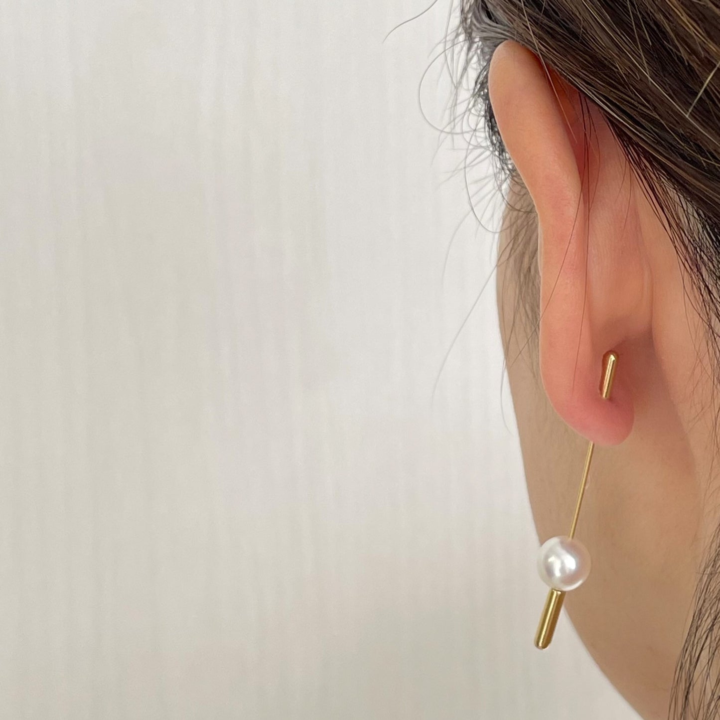 アコヤピアス ピンブローチ型片耳用1pc