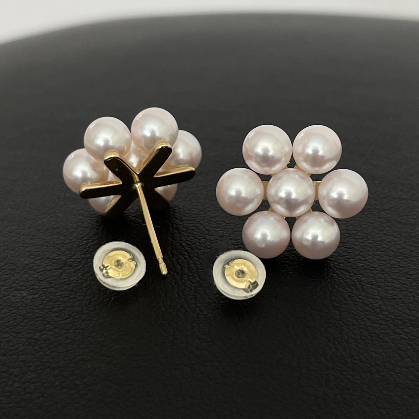 アコヤパール花型ピアス7pcs