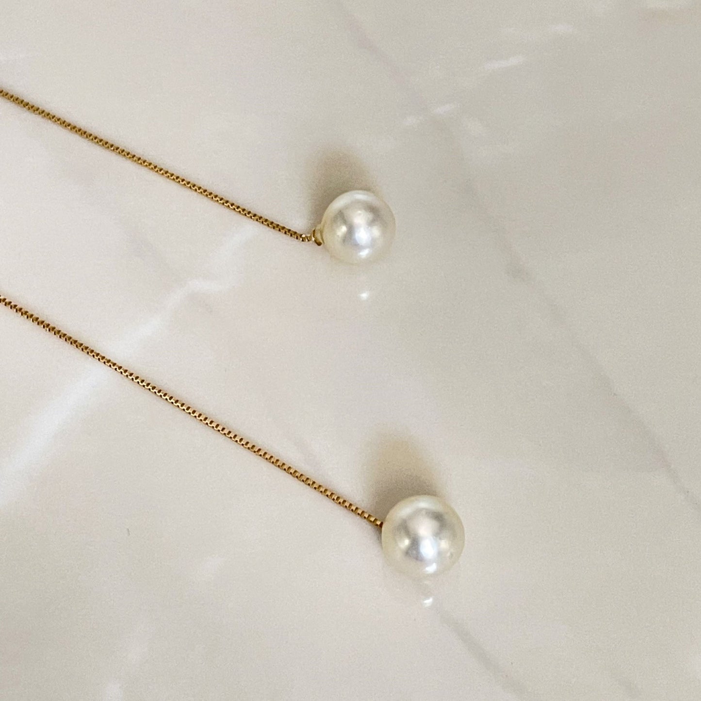 アコヤパールピアスアメリカンK18YG/K14WG