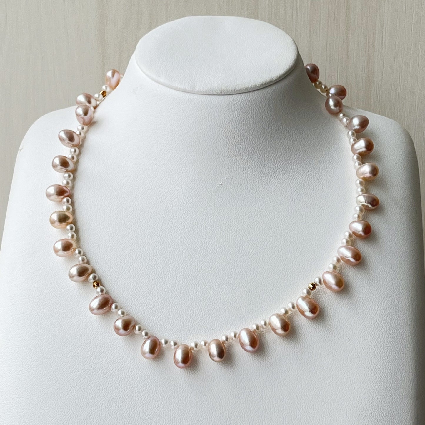 淡水パールデザインネックレス/K18YG