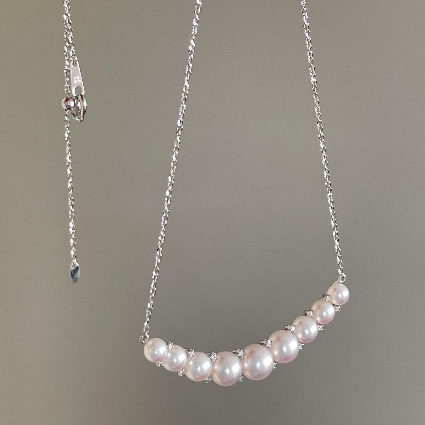 アコヤパールペンダント/K18WG/9pcs