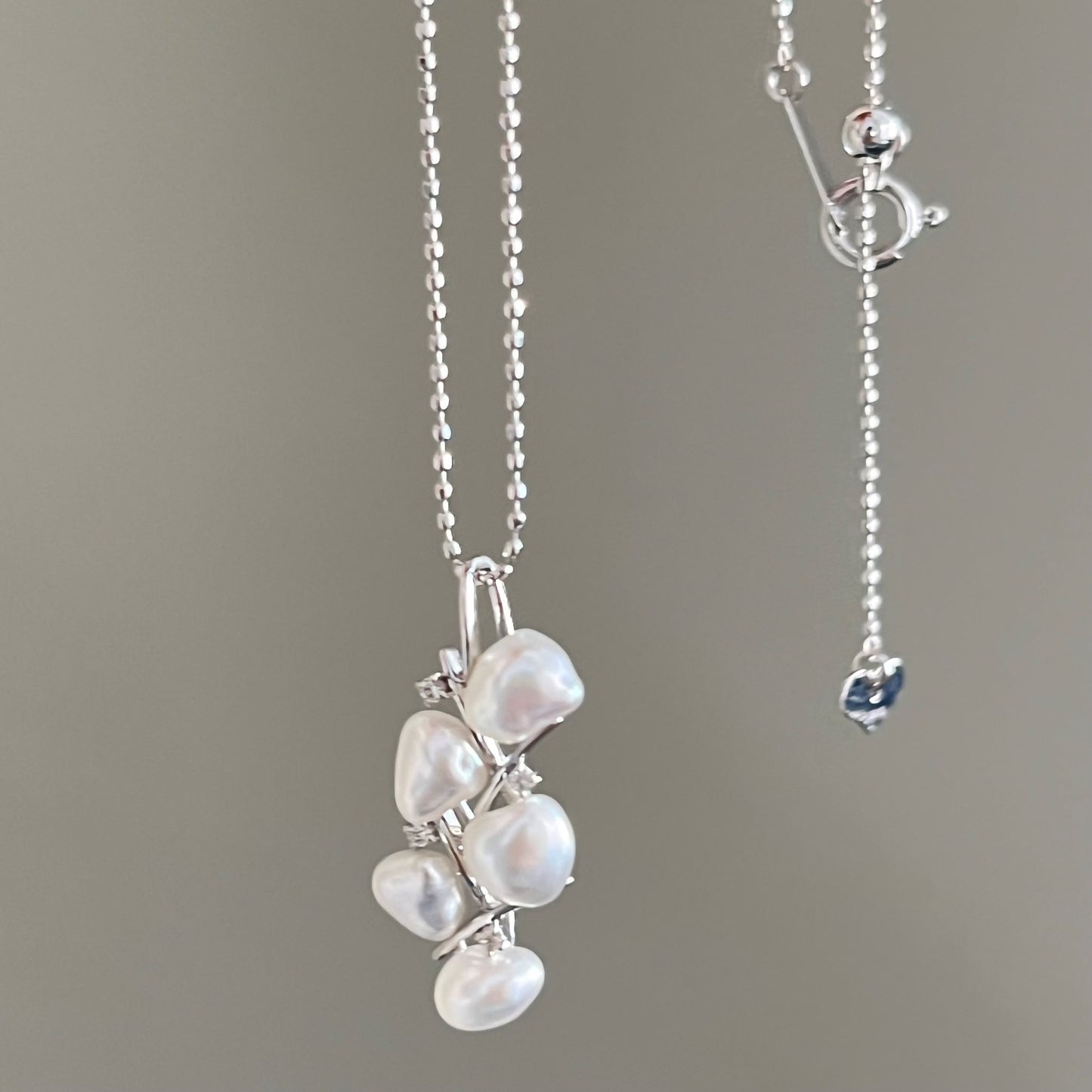 白蝶ケシペンダント/5pcs/K18WG