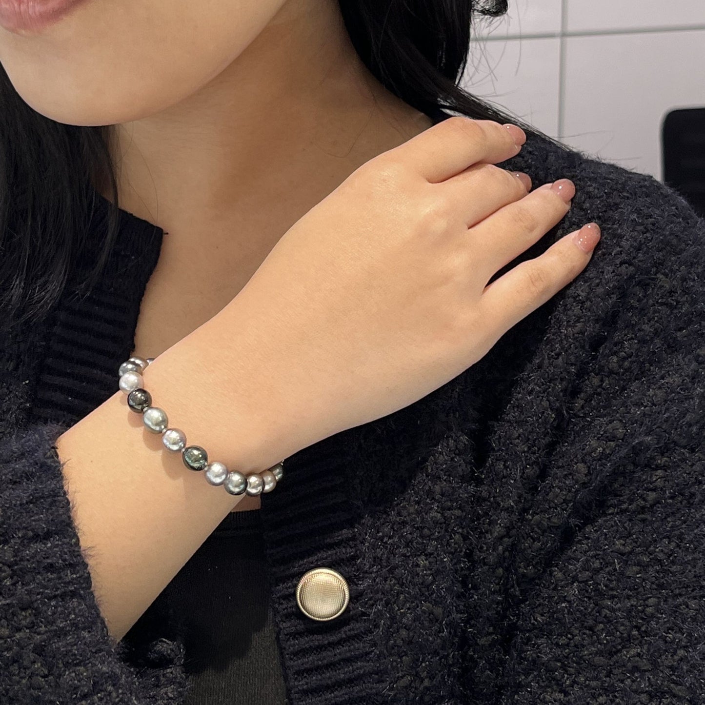 黒蝶ブレスレット/マルチカラー/