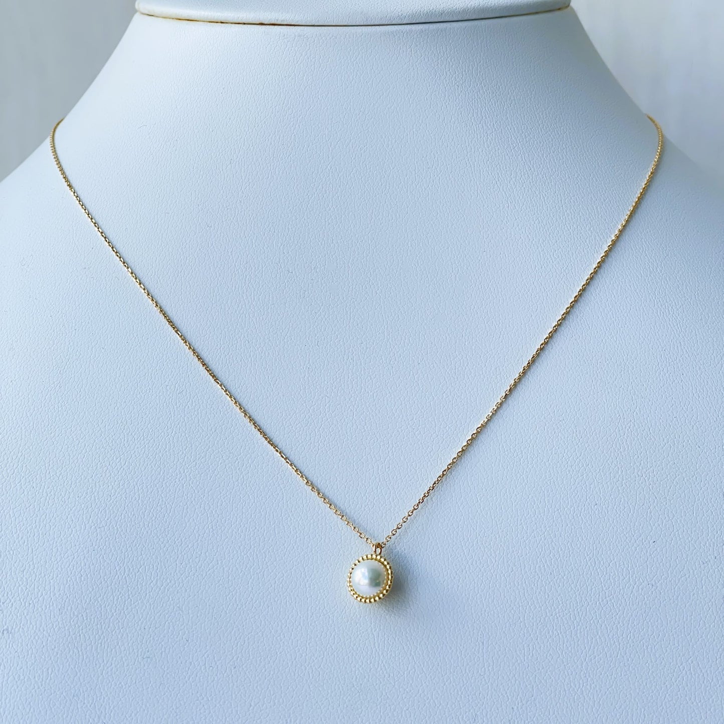 アコヤパールペンダント/アズキCH/K18YG