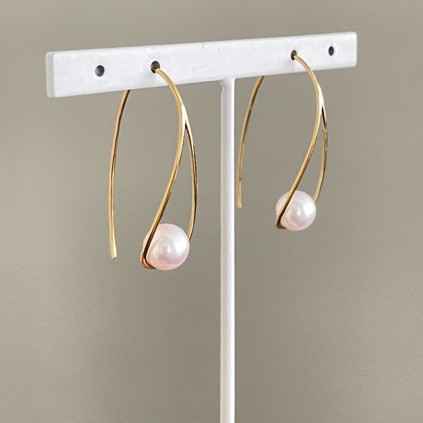 アコヤパールピアス/デザインフックタイプ