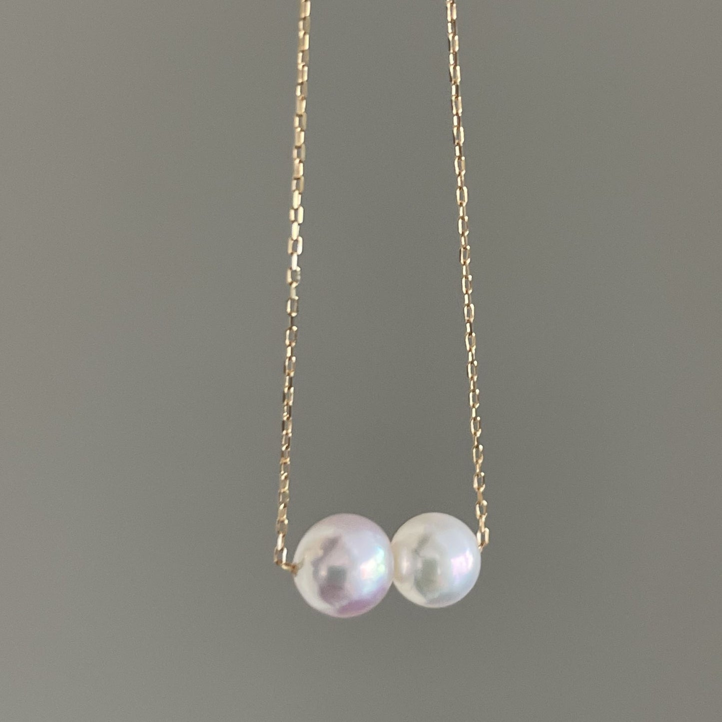 アコヤパールペンダント/2pcs/K18YG