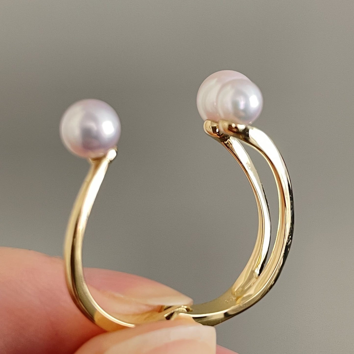 アコヤパールリング/3pcs/フリーサイズ