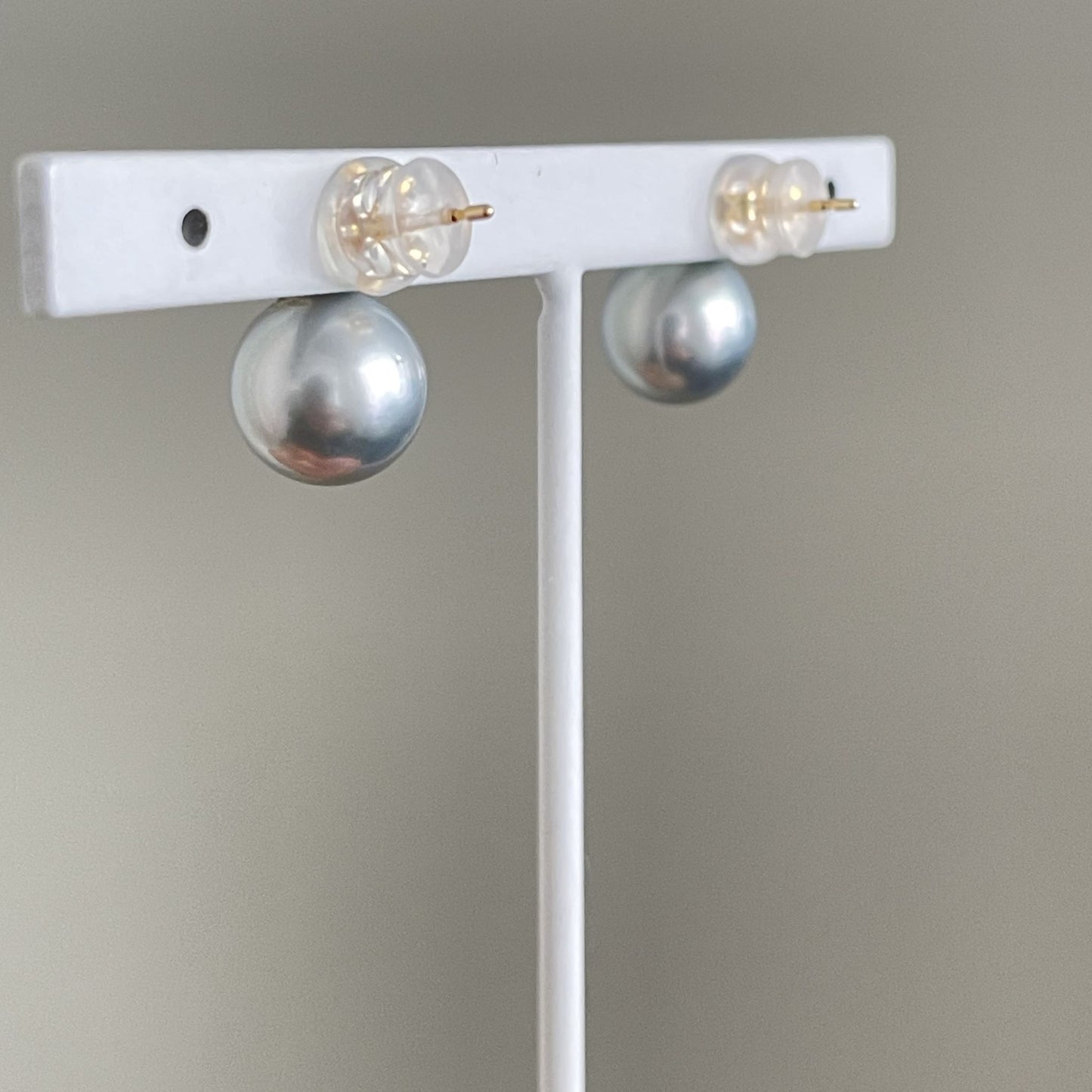 黒蝶パールピアス/ダイヤ/GR