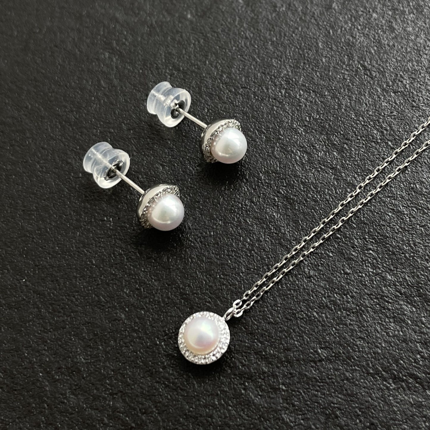 アコヤパールペンダント/ダイヤ/取巻き