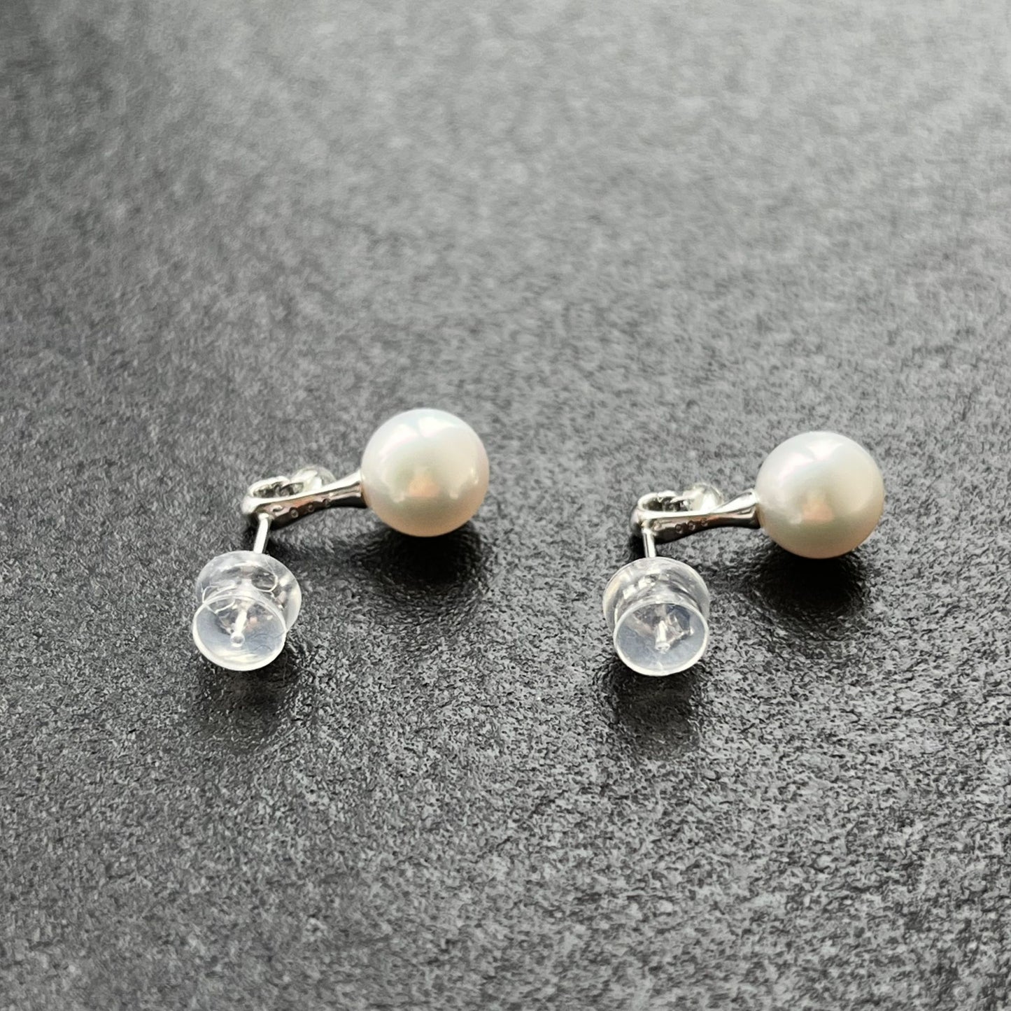 アコヤパールピアス/レーザーホールダイヤ