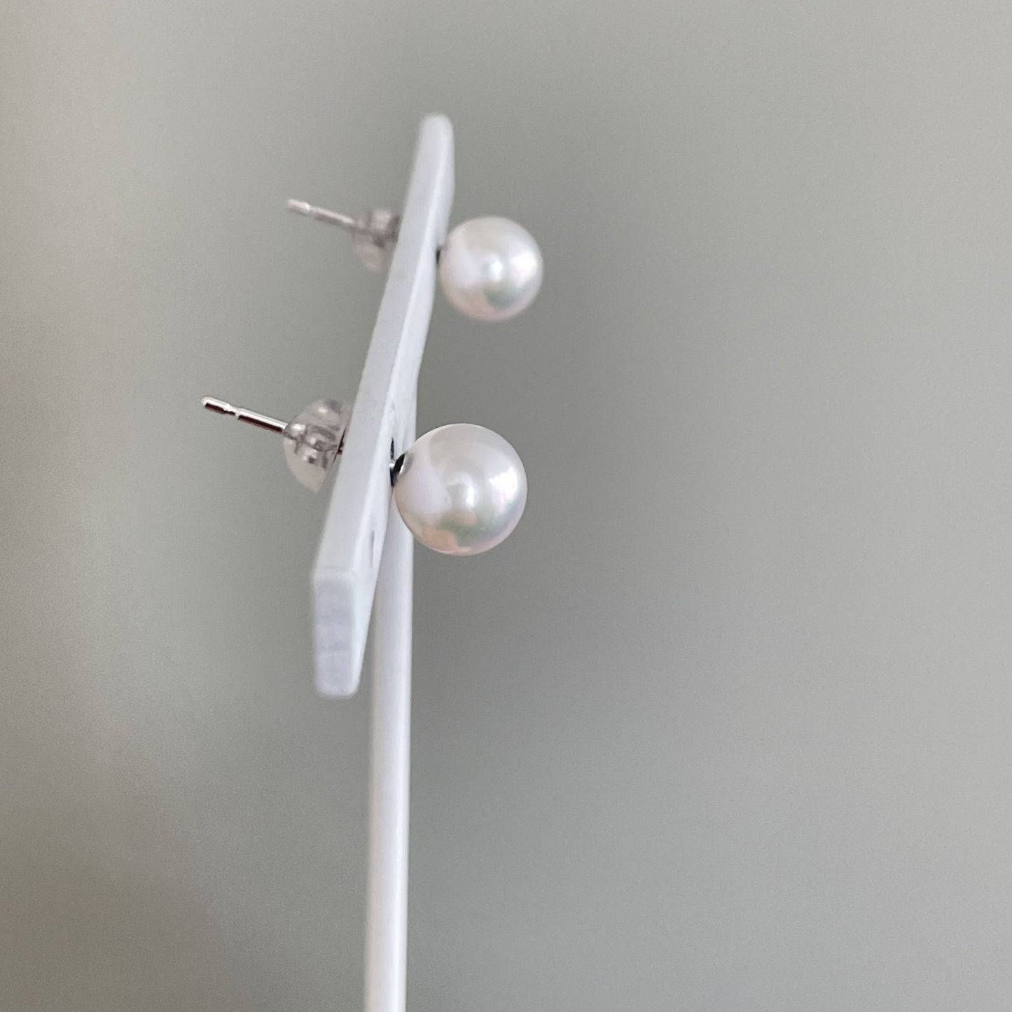 卒入園卒入学シーズンおすすめ アコヤパールネックレス&ピアス/W6.5mm ②