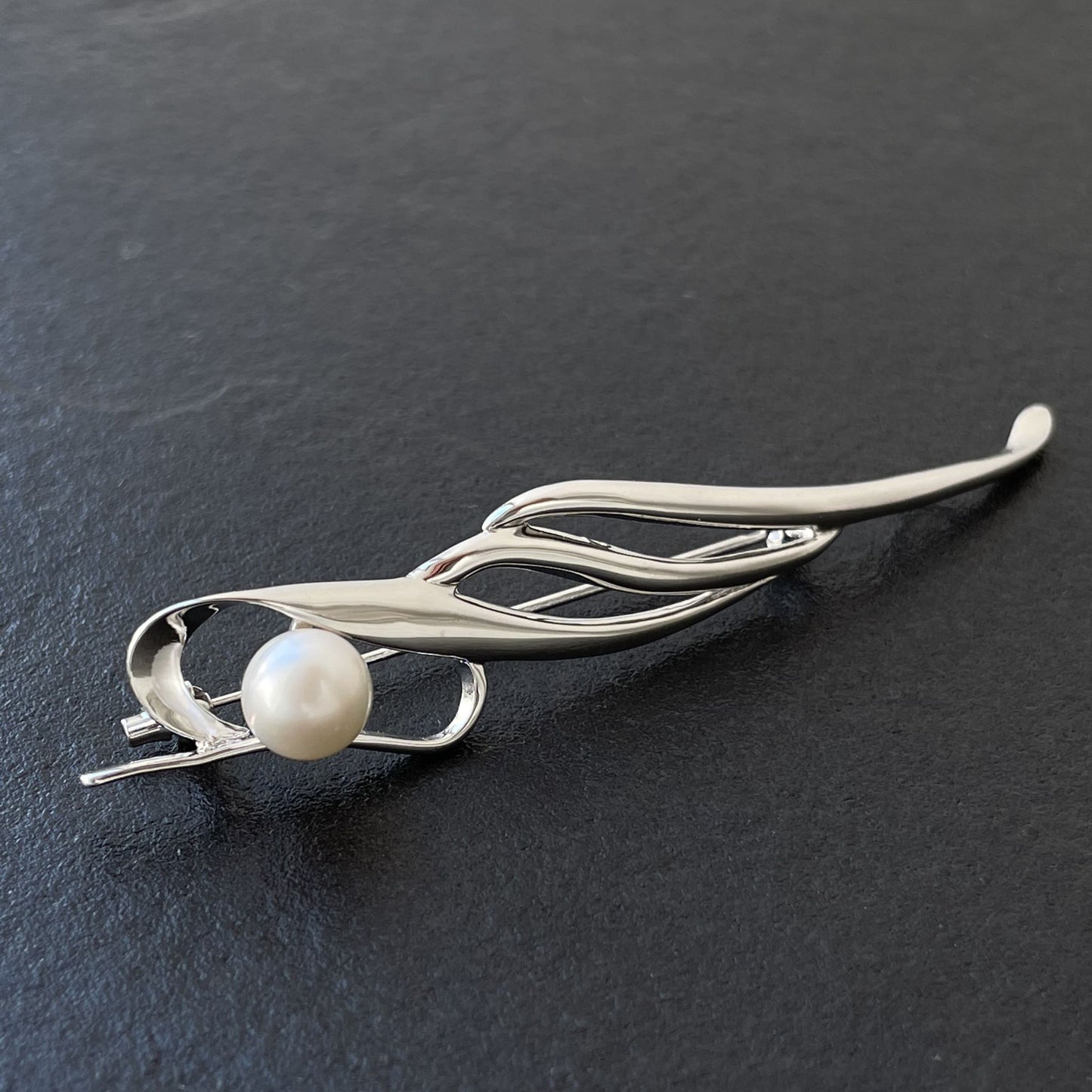 卒入園・卒入学式におすすめ アコヤパールブローチ/M型