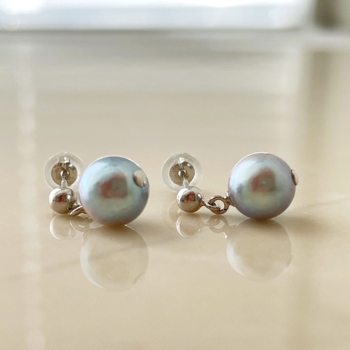 アコヤパールピアス/NB/K18YG/K14WG