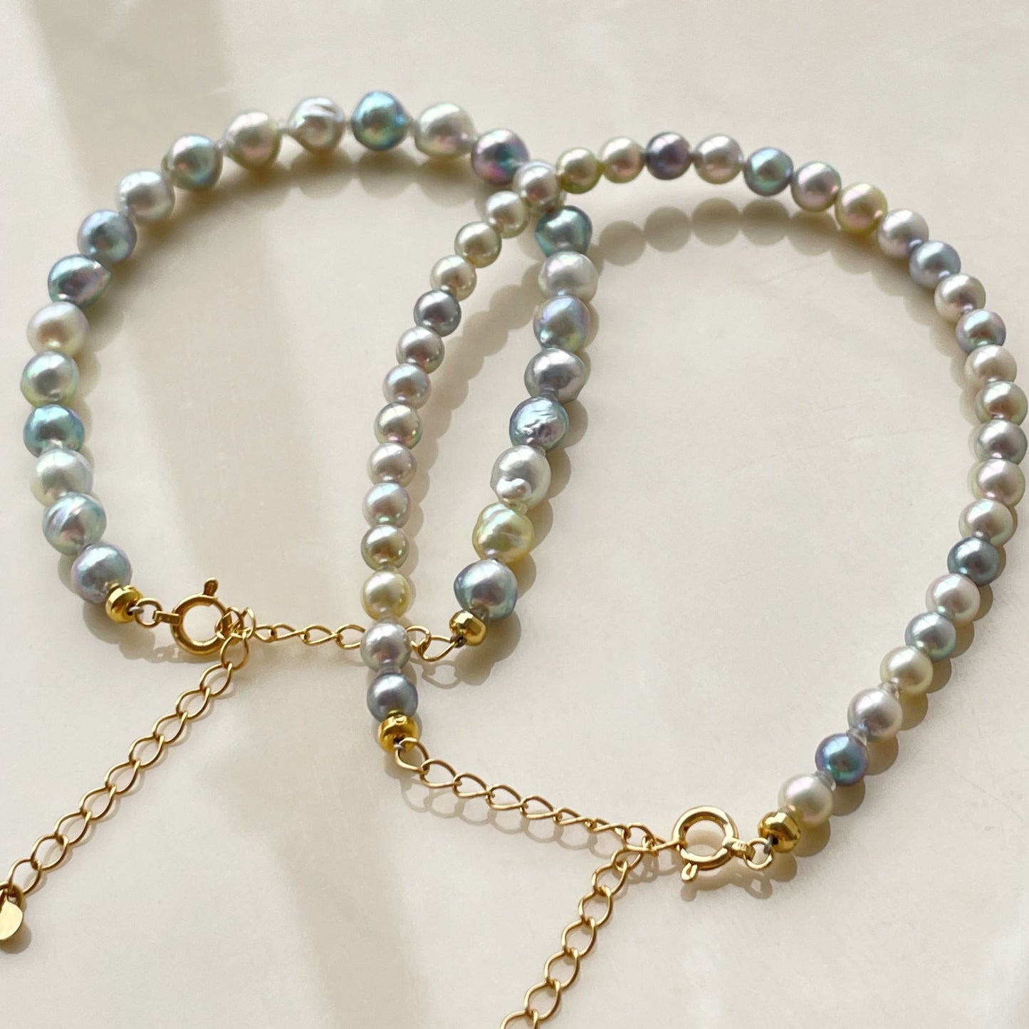 アコヤブレスレットNB4.0㎜マルチカラー