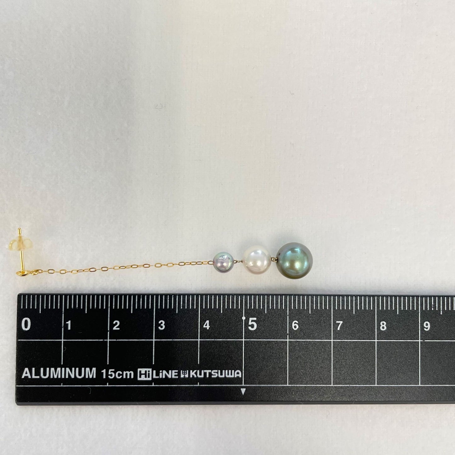 アコヤチェーンピアスマルチカラー3pcs