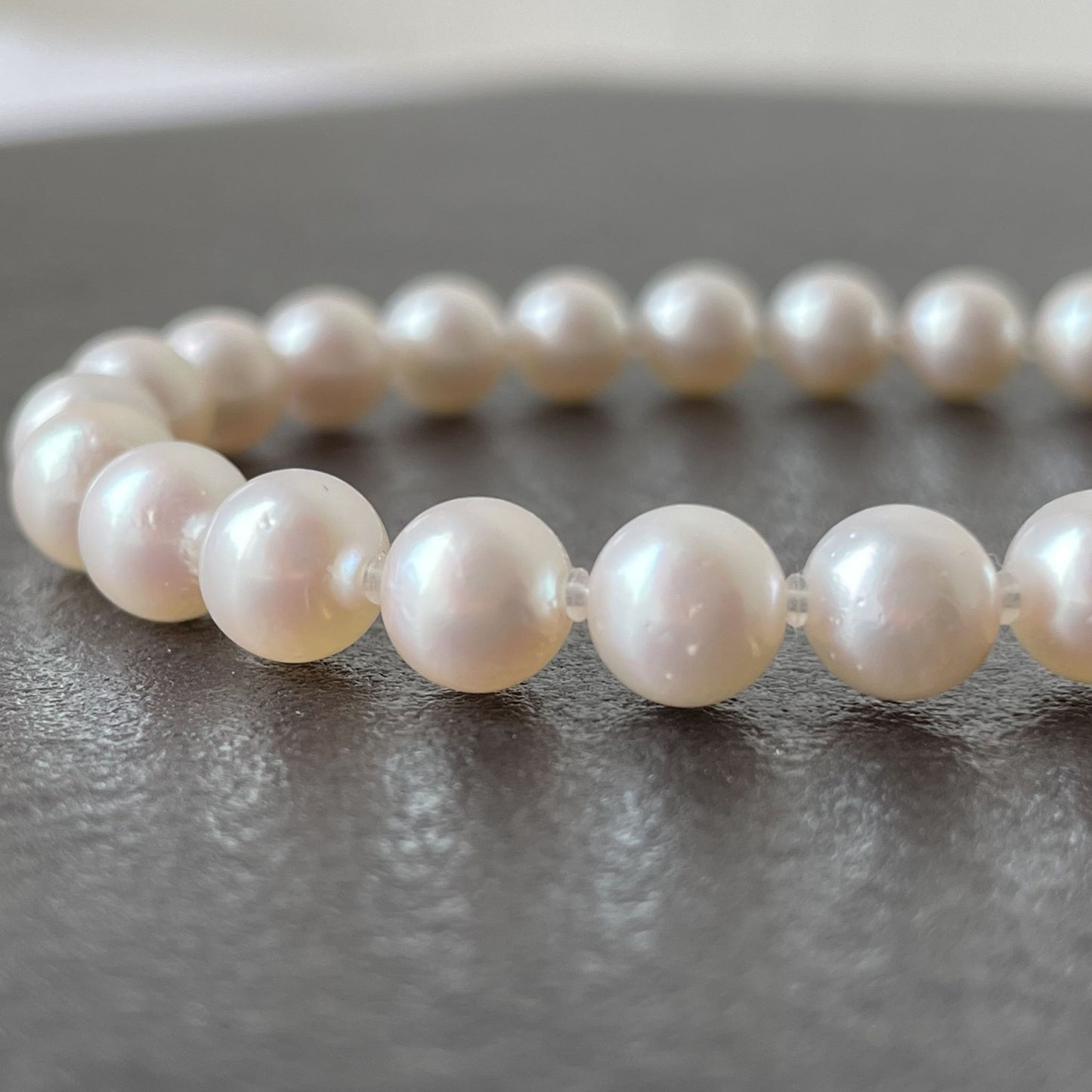 アコヤパールブレスレット/K18WG/6.5mm