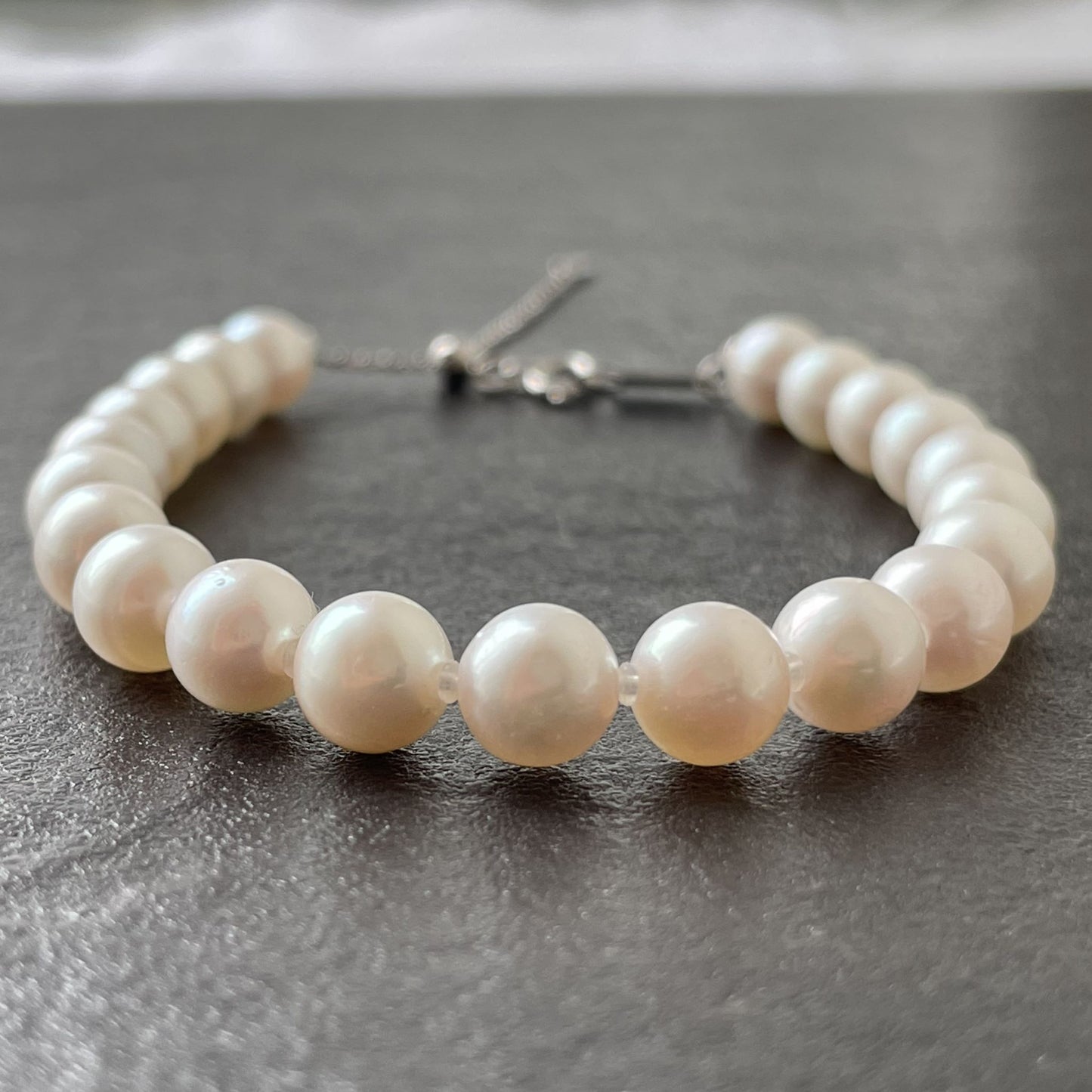 アコヤパールブレスレット/K18WG/6.5mm