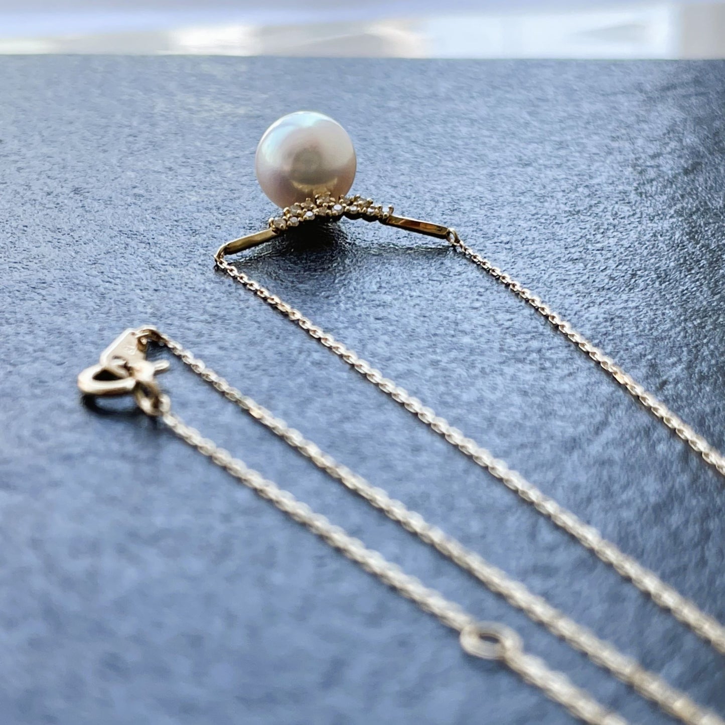 アコヤパールペンダント/バー&チェーン一体型