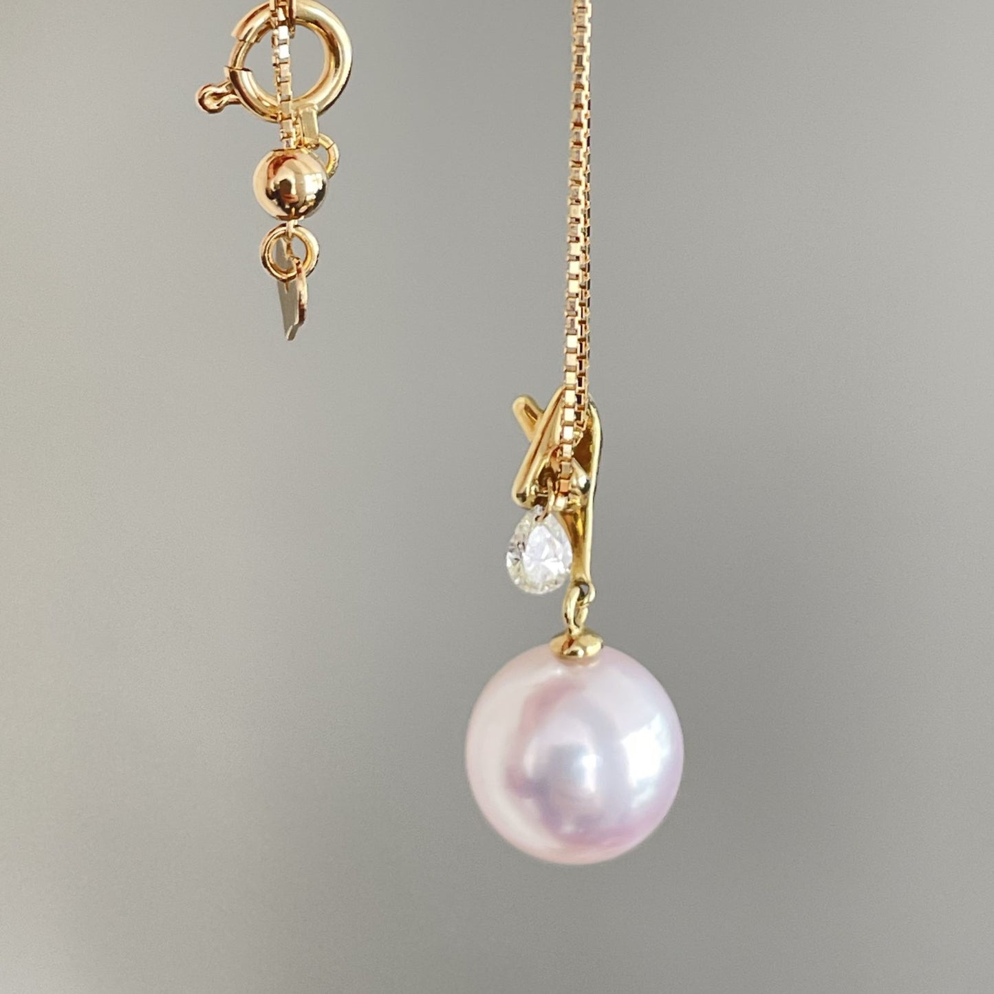 アコヤパールペンダント/ベネチアンチェーン/ダイヤ