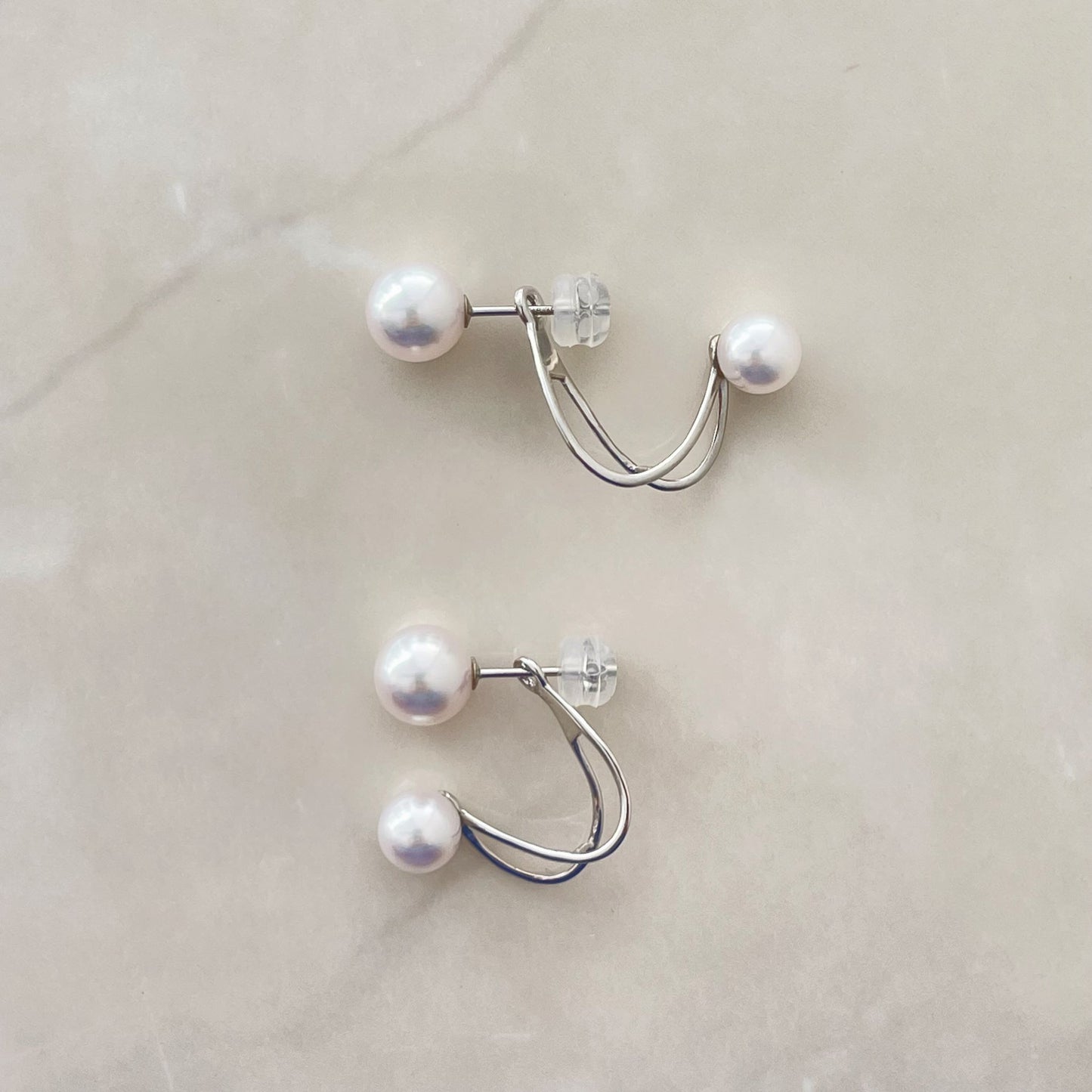 アコヤパールピアス/チャーム/2pcs