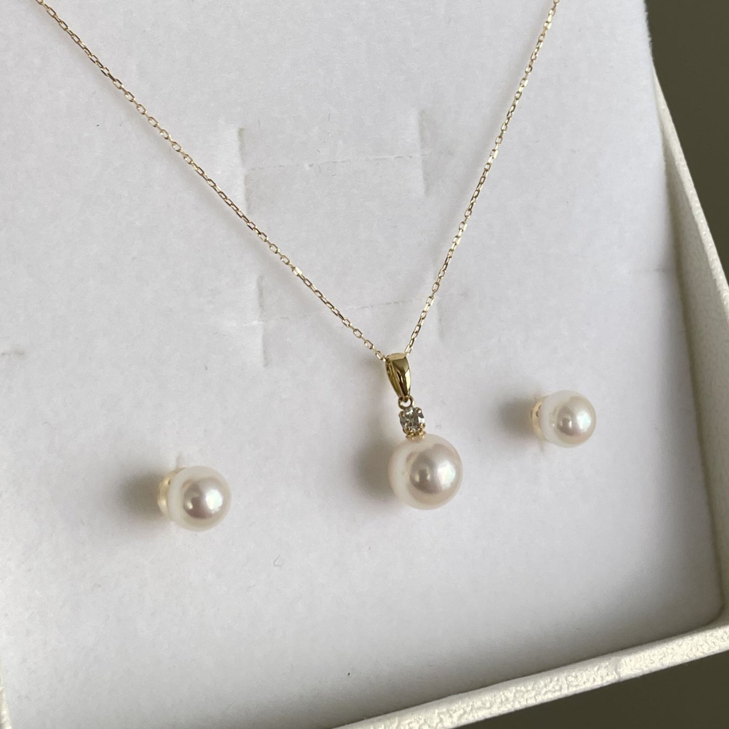 【クリスマスフェア】アコヤパールペンダント&ピアス01