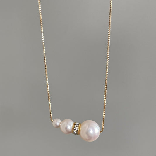 アコヤパールペンダント/3pcs/ロンデル