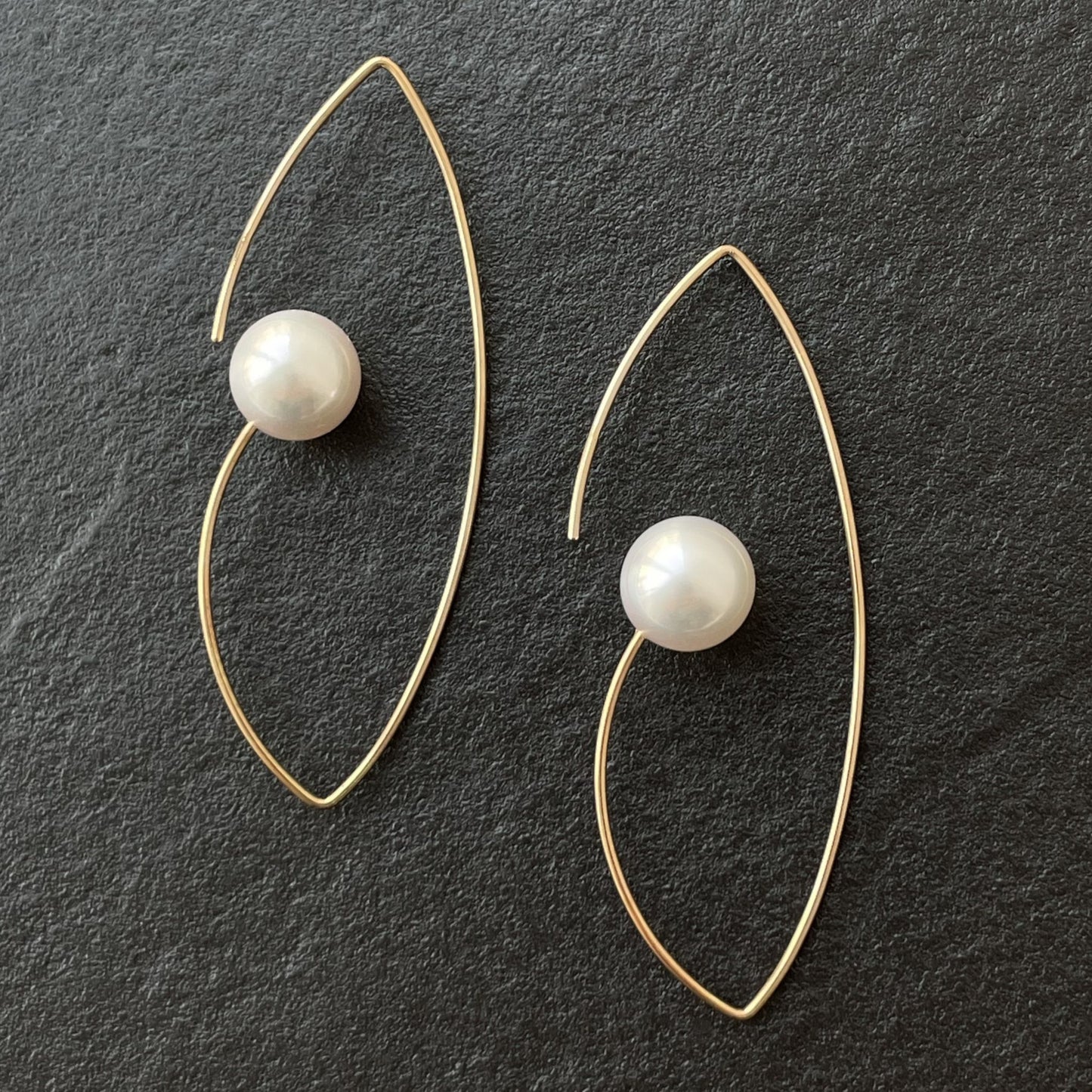 アコヤパールピアス/変形フック