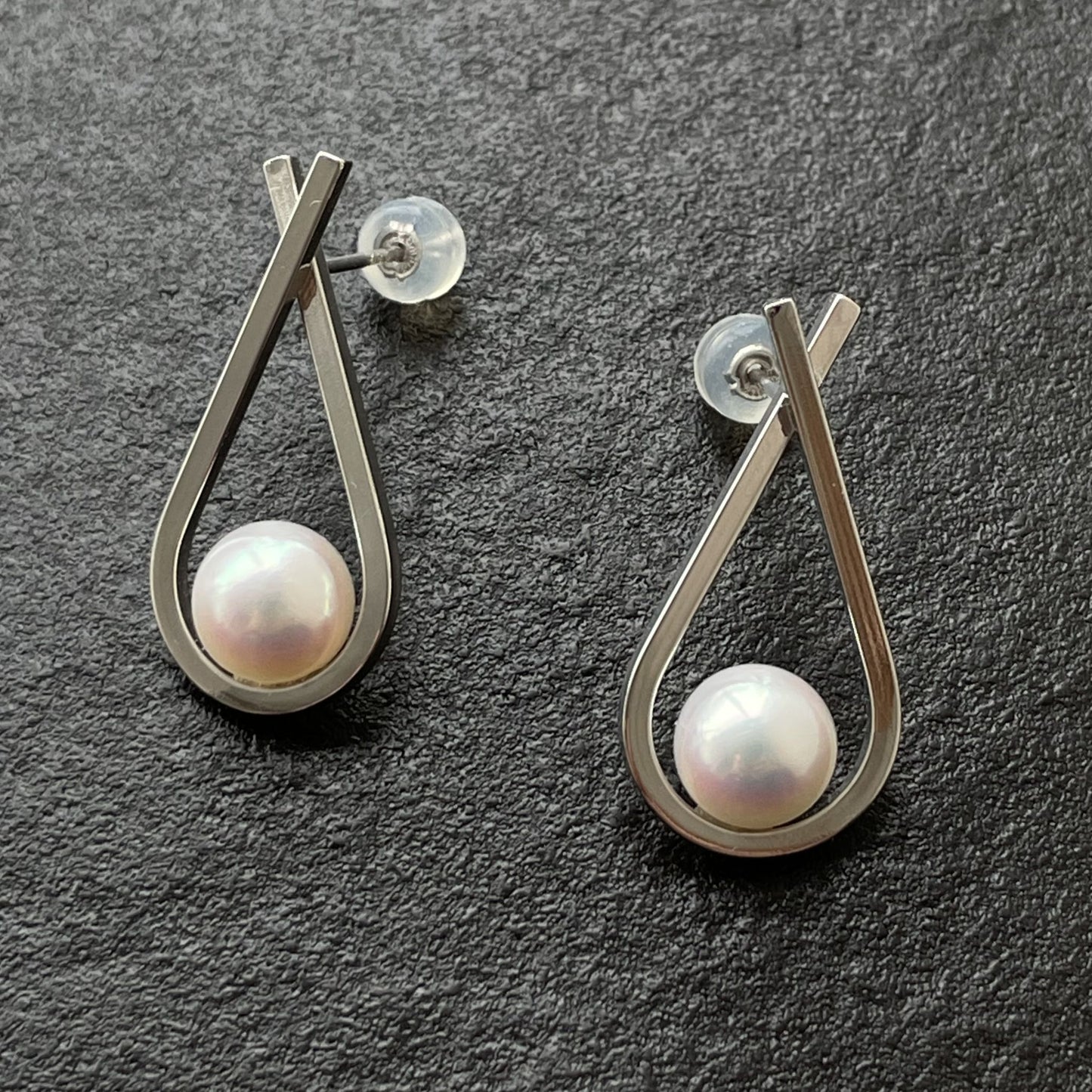アコヤパールパイプピアス /K18WG