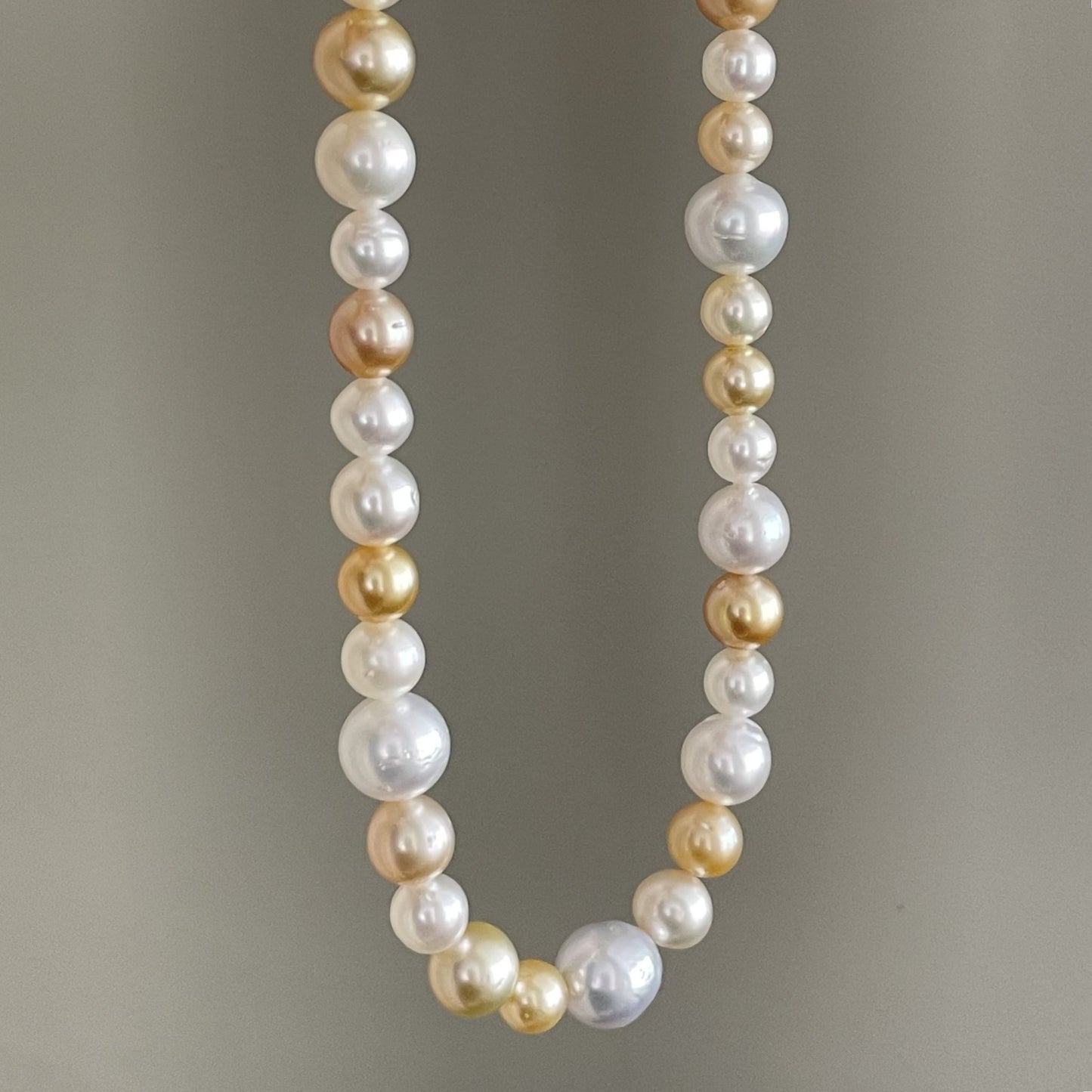 白蝶パールネックレス/白金マルチ