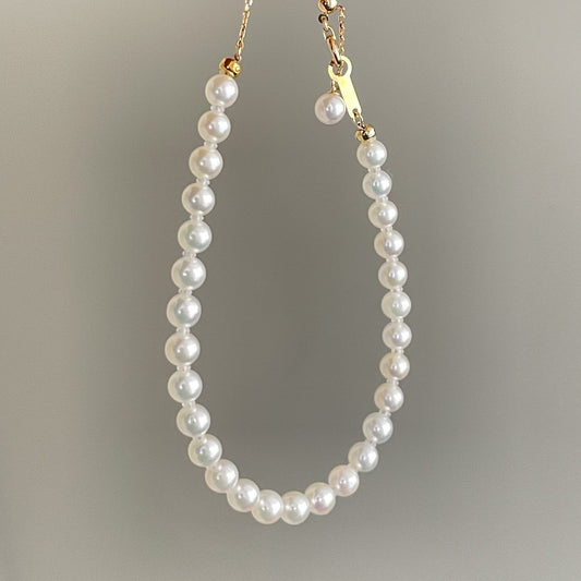 アコヤパールブレスレット/K18YG