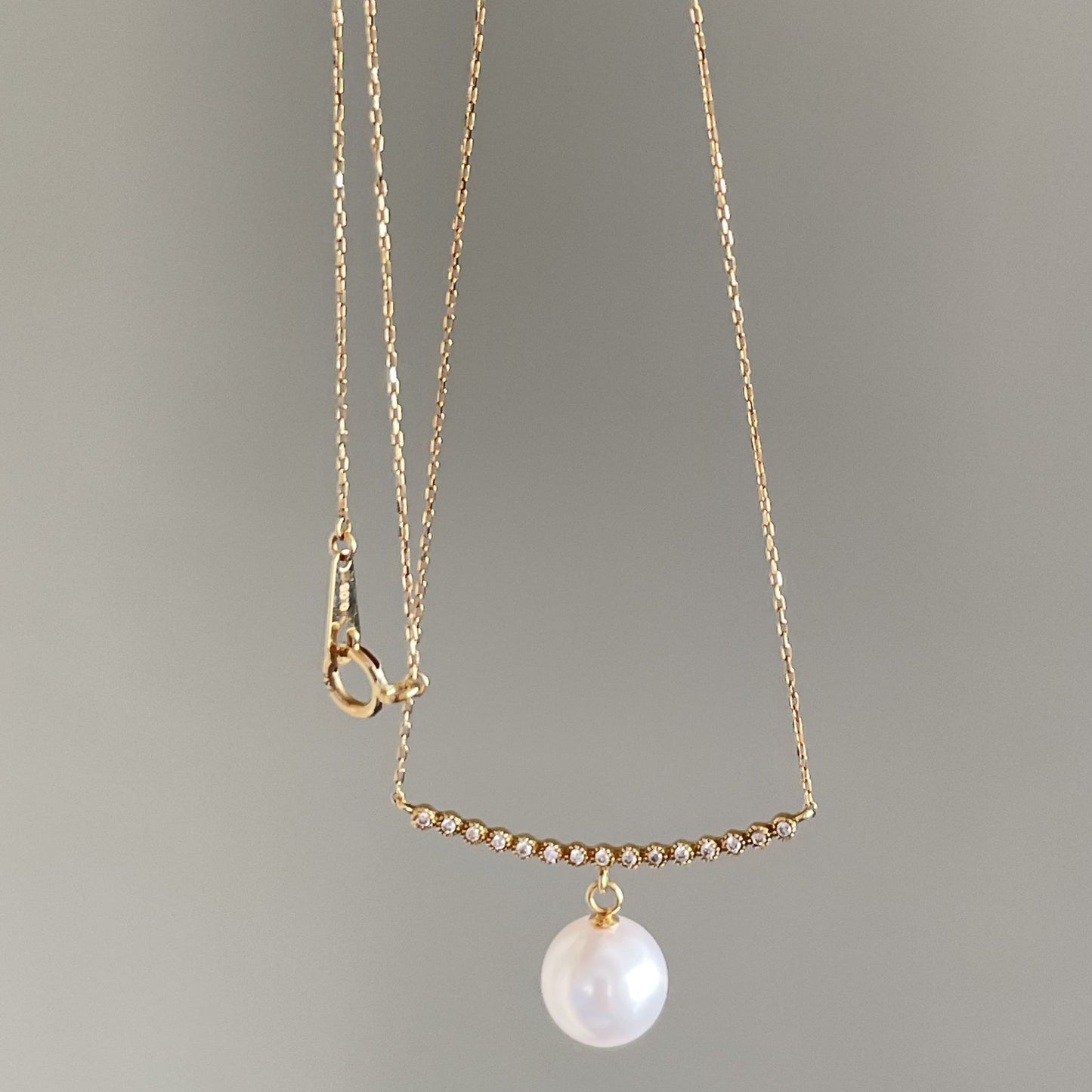 アコヤペンダント K18WG/K18YG