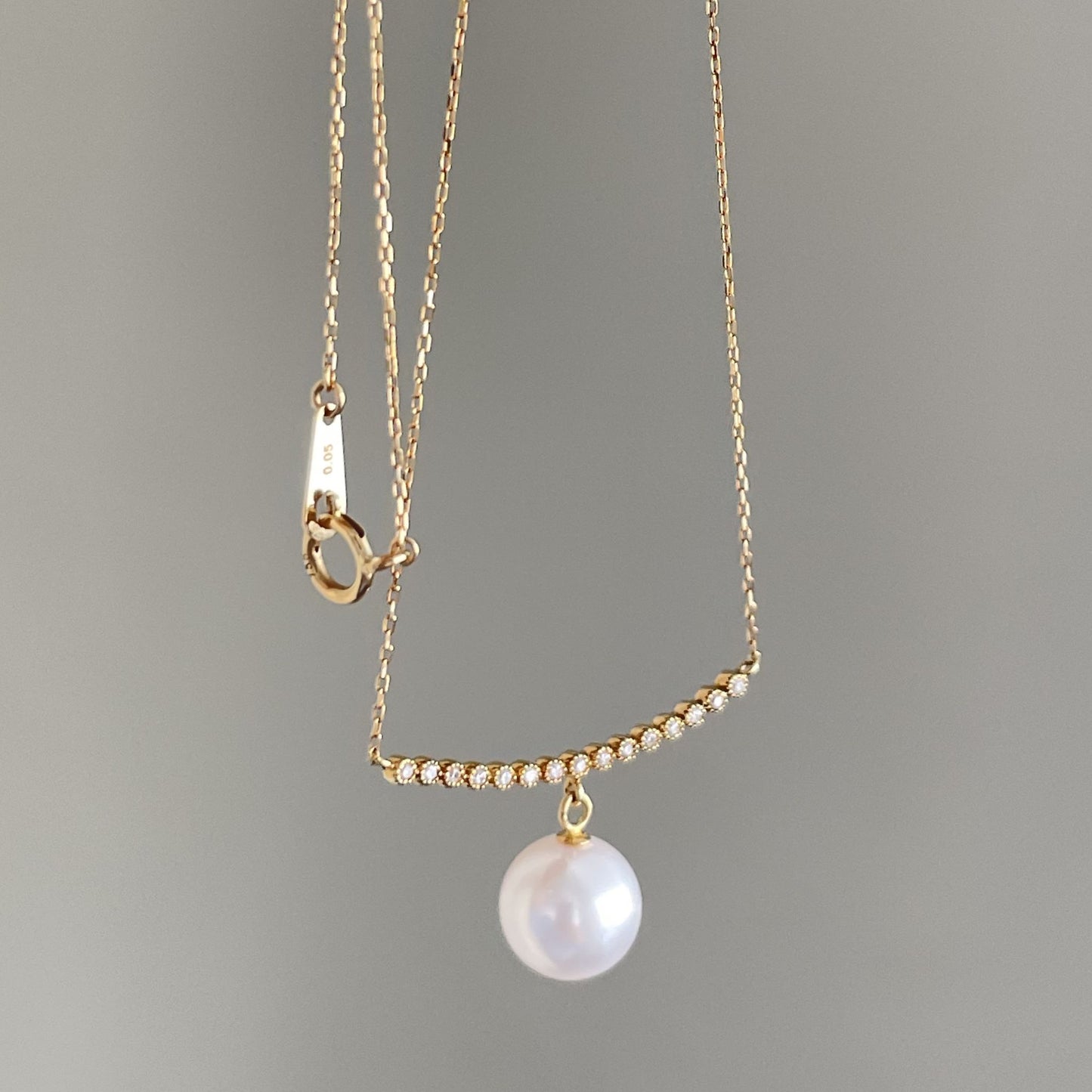 アコヤペンダント K18WG/K18YG