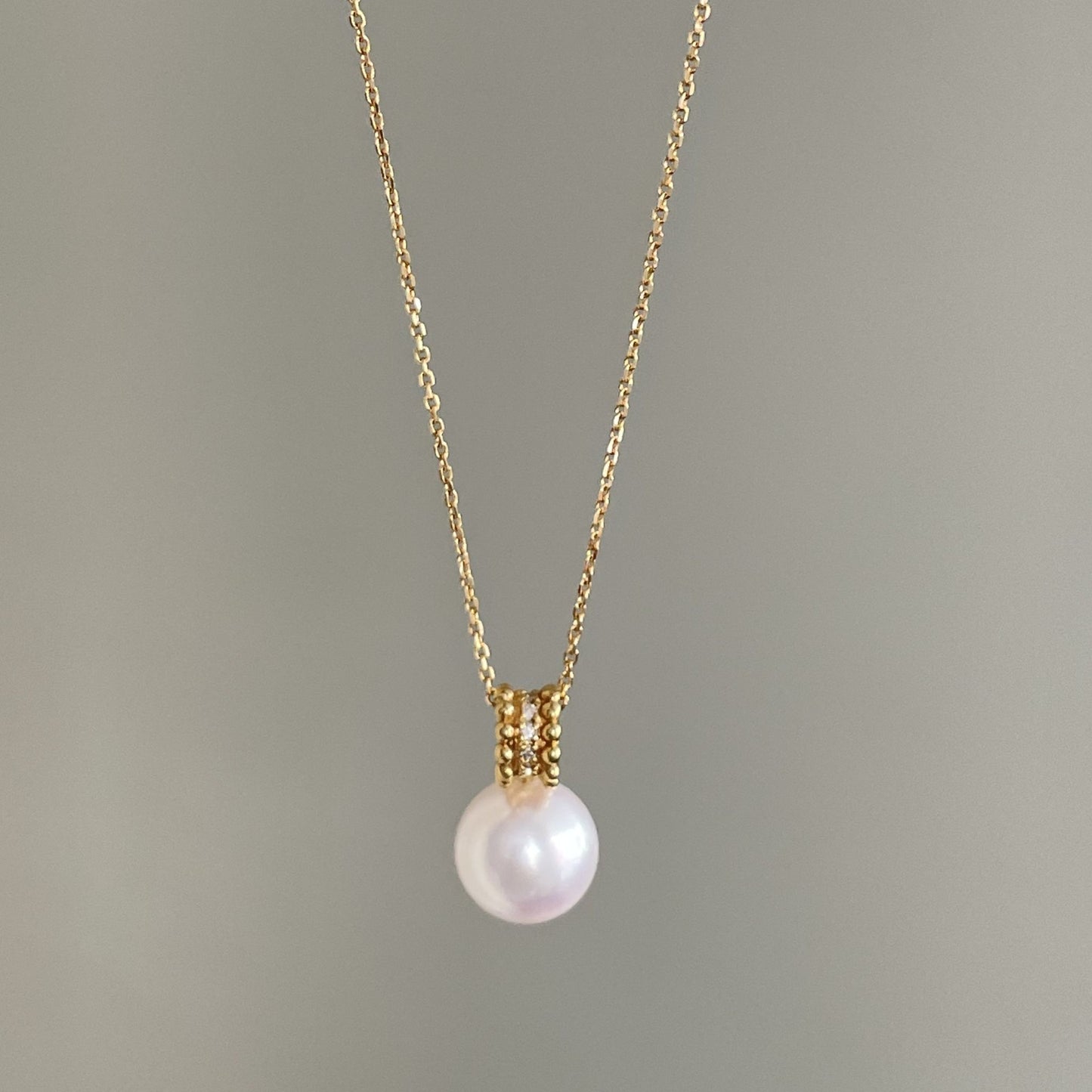 アコヤパールペンダント/ダイヤ