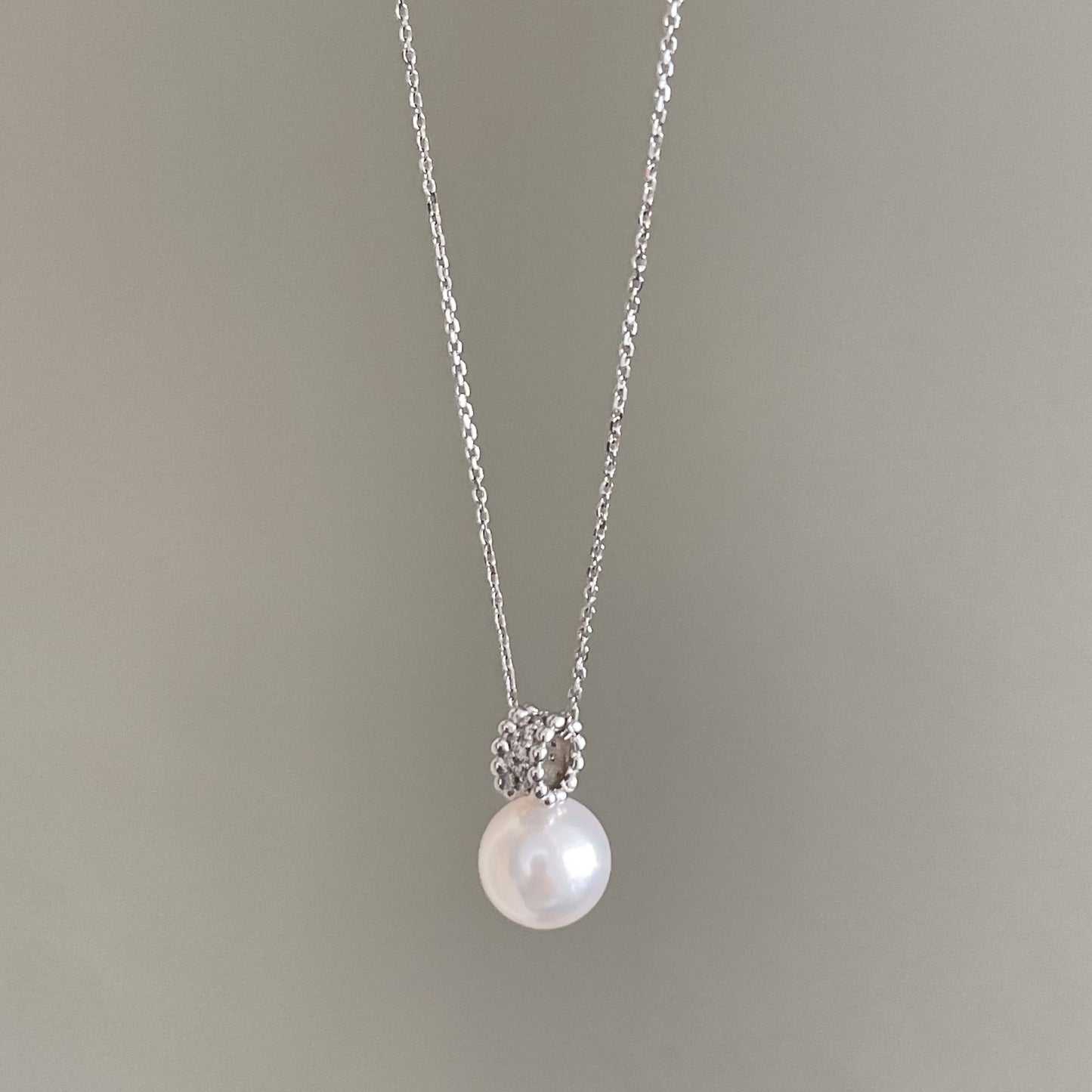 アコヤパールペンダント/ダイヤ