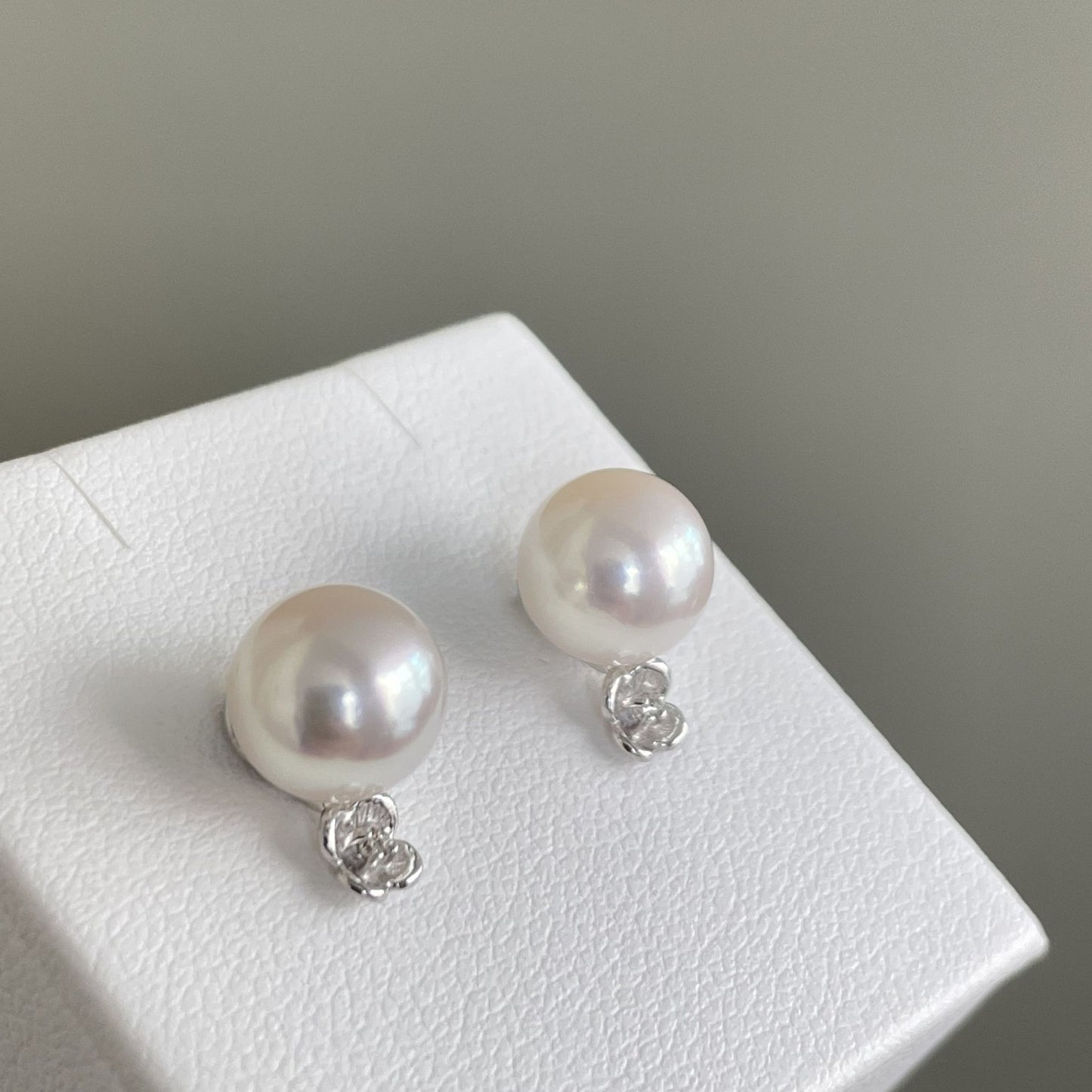 アコヤパールピアス/花/スタッド直結
