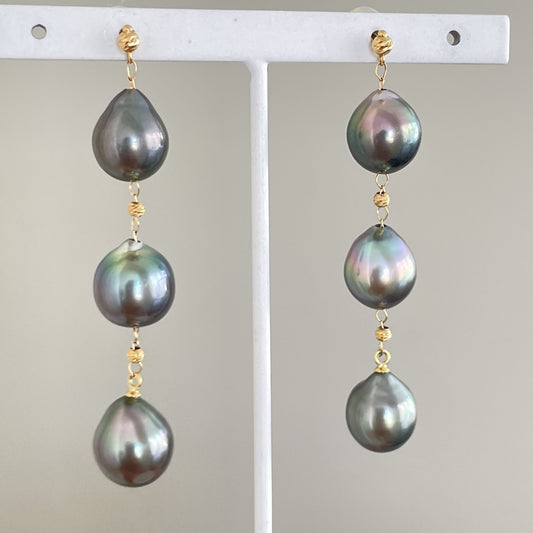 黒蝶ピアス/3pcs/ブラタイプ