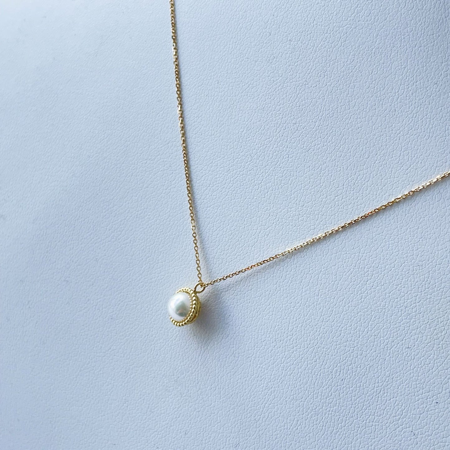 アコヤパールペンダント/アズキCH/K18YG