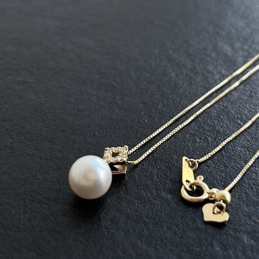 アコヤパールペンダント/diamond shape