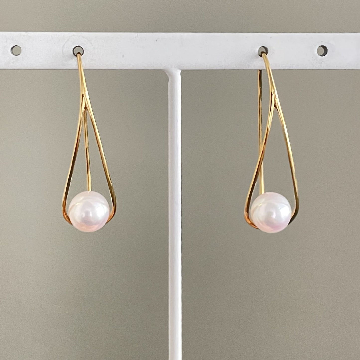 アコヤパールピアス/デザインフックタイプ